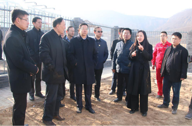 中央第六环保督察组视察康坪村给排水及生涯污水处置工程