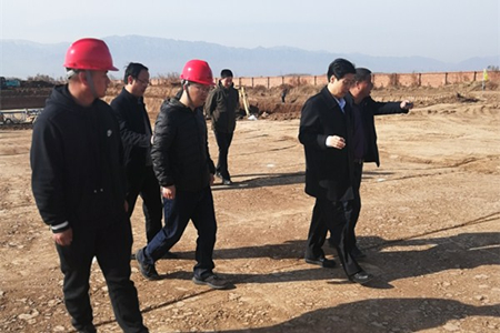 宝鸡市副市长武军到水环境公司宝鸡蟠龙新区污水处置厂调研