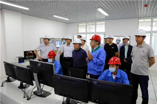 K8凯发集团复工复产促增长项目观摩会议与会人员走进环保保隆生态三秦在延在铜项目