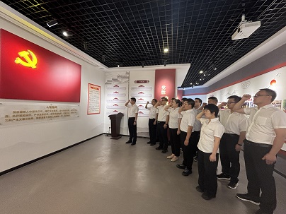 商南公司结合党支部发展“赓续红色血脉，砥砺奋进征程——庆祝中国共产党成立104周年”主题党日活动